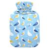 1 L Hot Water Bottle Pigeon Hot Water Bottle with Cover Soft Velvet Leak Proof Screw Plug Best for Winter Sports Outdoors view 1