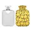 1 L Hot Water Bottle Duck Hot Water Bottle with Cover Soft Velvet Leak Proof Screw Plug Best for Winter Sports Outdoors view 2