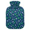 1 L Hot Water Bottle Christmas Tree Hot Water Bottle with Cover Soft Velvet Leak Proof Screw Plug Best for Winter Sports Outdoors view 1