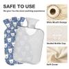 1 L Hot Water Bottle Bear Dot Hot Water Bottle with Cover Soft Velvet Leak Proof Screw Plug Best for Winter Sports Outdoors view 3