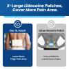 Sumifun XL 4% Lidocaine Patches, Maximum Strength OTC Numbing, Extra Large 4.72"x7.87" Pain Patches for Full Back, Leg Pain, Long-Lasting 8-Hour Pain Relief (Extra Large, Count, 10) view 4