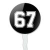 Graphics & More 6-7 Meme College Cupcake Picks Toppers Decoration Set of 6 view 2