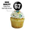 Graphics & More 6-7 Meme College Cupcake Picks Toppers Decoration Set of 6 view 3