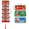 4-piece Santa Claus card with 10 slots each, red envelope, Christmas surprise party saving box. view 2