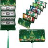 4-piece Santa Claus card with 10 slots each, red envelope, Christmas surprise party saving box. view 3