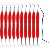 10 Pcs DG-16 Explorer Probe Silicone Handle Double Ended Diagnostic Endodontic Dental Instruments view 1