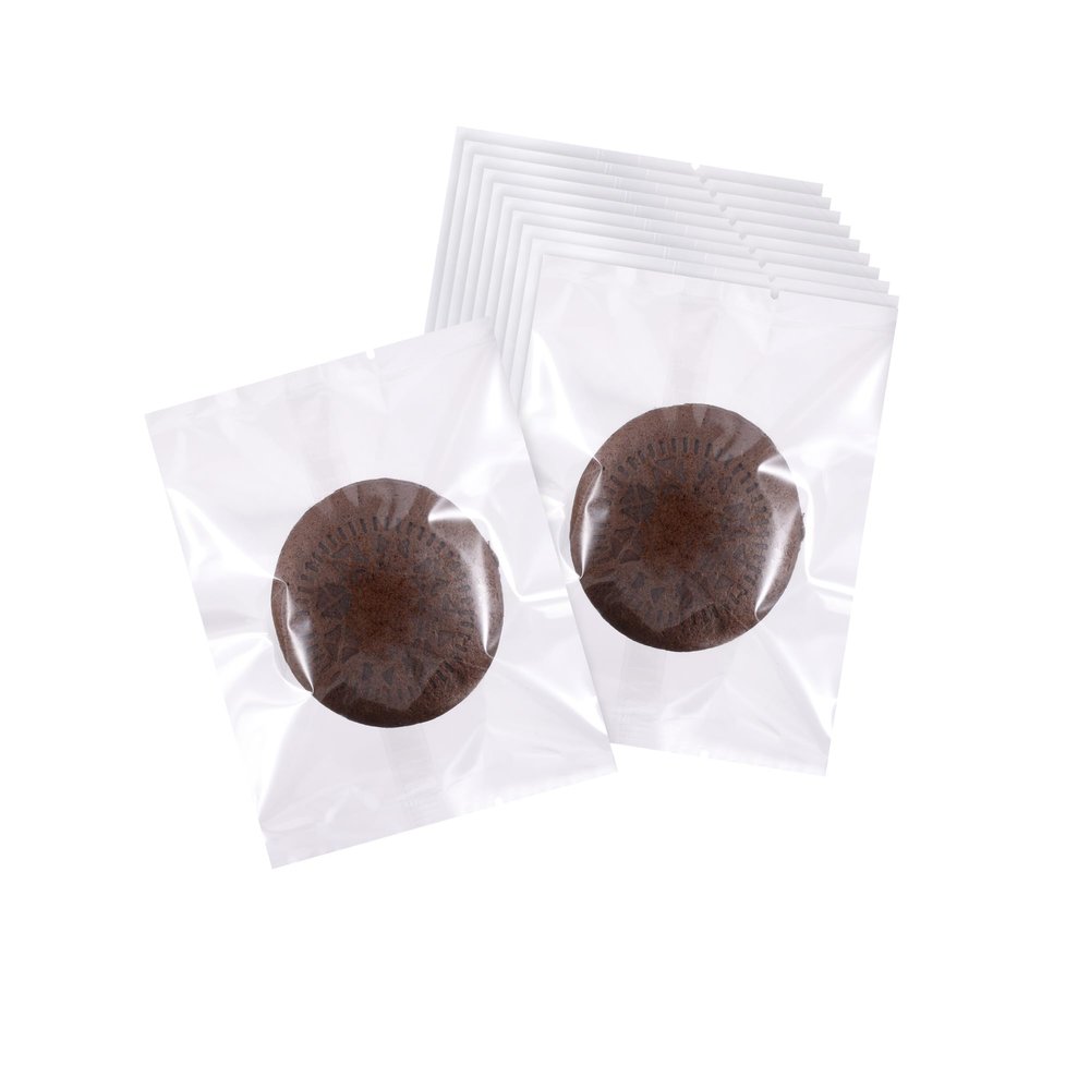 100 Pcs 3-1/2 x 4-1/2 Transparent Heat Seal Bags for Packaging Chocolate Covered Cookies,Clear Cookie Bags with Seal,Small Treat Bag for Macarons, Candy