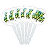 Graphics & More 6-7 Meme Dripping Text Cupcake Picks Toppers Decoration Set of 6 view 1