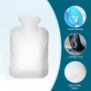 Hot Water Bottle with Cover 2 Liter, Avocado Cute Fruits Pattern Rubber Hot Water Bag for Pain Relief Headaches Cramps and Winter Warmth view 3