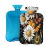 Hot Water Bottle with Cover 2 Liter, Daisies Butterflies Rubber Hot Water Bag for Pain Relief Headaches Cramps and Winter Warmth view 1
