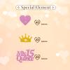 130pcs Mis Quince 15 Confetti, Gold Crown 15th Birthday Table Confetti, Pink Glitter Loveheart 15 Table Scatter for Girl 15 Years Old Birthday Party Decoration view 3