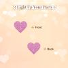 130pcs Mis Quince 15 Confetti, Gold Crown 15th Birthday Table Confetti, Pink Glitter Loveheart 15 Table Scatter for Girl 15 Years Old Birthday Party Decoration view 4