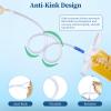 Artojoy 36" Catheter Extension Tubings for Urinary Drainage Bag, Catheter Supplies with Flexible Drain Tube Connector, Universally Compatible with Leg Bags Drainage System Extension Tubing(6 Pcs) view 3