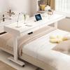 Mobile Electric Adjustable Height Bed Desk with Wheels, Rolling Overbed Table with Drawer for Laptop, Hospital & Home Use, Versatile Height-Adjustable Bedside Workstation. view 1