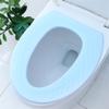 Kukyller Waterproofs Toilet Seat Cushion, Reusable EVA Warm Soft Washable Toilet Cover Seat Pad Bathroom Supplies (Stripes Blue) view 2
