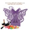 100Pcs Wedding Favor Sugar Boxes - Elegant Butterfly Design for Candy Chocolate Gift Packaging at Parties and Celebrations (Light Purple) view 4