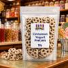 Cinnamon Yogurt Covered Pretzels 1 lb Resealable Bag | Sweet & Spiced Crunchy Snack | Gourmet Yogurt Pretzel Treats | Perfect for Gifting, Parties, Charcuterie & Everyday Snacking view 4