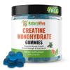 Creatine Monohydrate Gummies 5000mg | Muscle Growth, Strength & Recovery Vegan, Sugar-Free, Blueberry Flavor, 120 Count | Sports Nutrition for Men & Women | Non-GMO, Gluten-Free, GMP Certified view 1