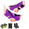 2-Pack Plantar Fasciitis Night Splint with Adjustable Straps for Foot Drop and Achilles Tendinitis Relief, Breathable Orthotic Brace Support for Men and Women (Purple) view 1