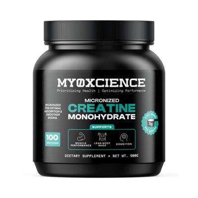 MYOXCIENCE Micronized Creatine | Supports Muscle Performance, Lean Body Mass, & Cognition | 100 Servings