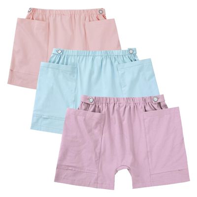 CEZATUVE 3 Pack Womens Urine Bag Shorts, Foley Catheters Underwear with Double Pocket Up to 2000ml, Urinary Catheter Pants, S