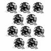 InstaBows 5" Pull String Gift Bows, Silver Satin, 10 Pack view 1