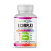 SigmaBiotics B Complex with Vitamin C, Folic Acid, Iron, Choline & Magnesium - Advanced High Potency B1, B2, B3, B5, B6, B7, B9, B12 - Energy & Nervous System Support - Vegan, Non-GMO 120 Tablets view 1