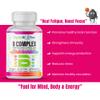 SigmaBiotics B Complex with Vitamin C, Folic Acid, Iron, Choline & Magnesium - Advanced High Potency B1, B2, B3, B5, B6, B7, B9, B12 - Energy & Nervous System Support - Vegan, Non-GMO 120 Tablets view 3