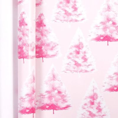 kkrrammii Pink Christmas Tissue Paper Wrapping Paper for Christmas Tree Gift Bags Holiday Wrapping Paper for Winter Party Decorations