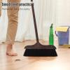 NineLife Basics 1 Set Broom with Dust Pan - Dustpan Broom Set with Wood Long Handle - Upright Standing Dustpan Combo for Indoor Outdoor Home Kitchen Office Cleaning - Easy Assembly Sweeping Tools view 3