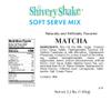 Shivery Shake Soft Serve Ice Cream Mix, 3 x 3.2 lb case, Matcha view 2