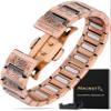 MagnetRX Copper Viking Bracelet for Men EllipseMAX 5X Strength 5,000 Gauss Magnets - Premium Adjustable Mens Copper Bracelet with Magnets (Viking Style)