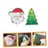 IDEANATEGRATE Christmas Sponges Santa Xmas Tree Sponge Reusable Kitchen Cleaning for Dish and Pot Scrubbing view 3