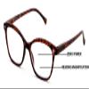 V.W.E. Women 2 Tone Cateye Clear Progressive Reader - Zero Power On Top - No Bubble Reading Glasses (Tortoise, 2.50, x) view 2