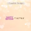 120pcs Pink Happy Birthday Confetti, Birthday Party Table Confetti for Women Men, Glitter Cheers to 21 30 40 50 Years Table Scatter for HBD Party Decoration view 2