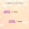 120pcs Pink Happy Birthday Confetti, Birthday Party Table Confetti for Women Men, Glitter Cheers to 21 30 40 50 Years Table Scatter for HBD Party Decoration view 4