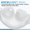 2 Pack Nasal Pillows Compatible with ResMed Swift FX Nasal Frame Assembly, Gel Silicone Elastomer Dual-Wall Nose Pillow Cushion Mask - Medium view 3