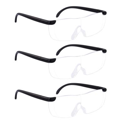 OUSHIUN 3-Pack 200% Magnifying Glasses for Crafts, Sewing, Reading, and Hands-Free Close Work