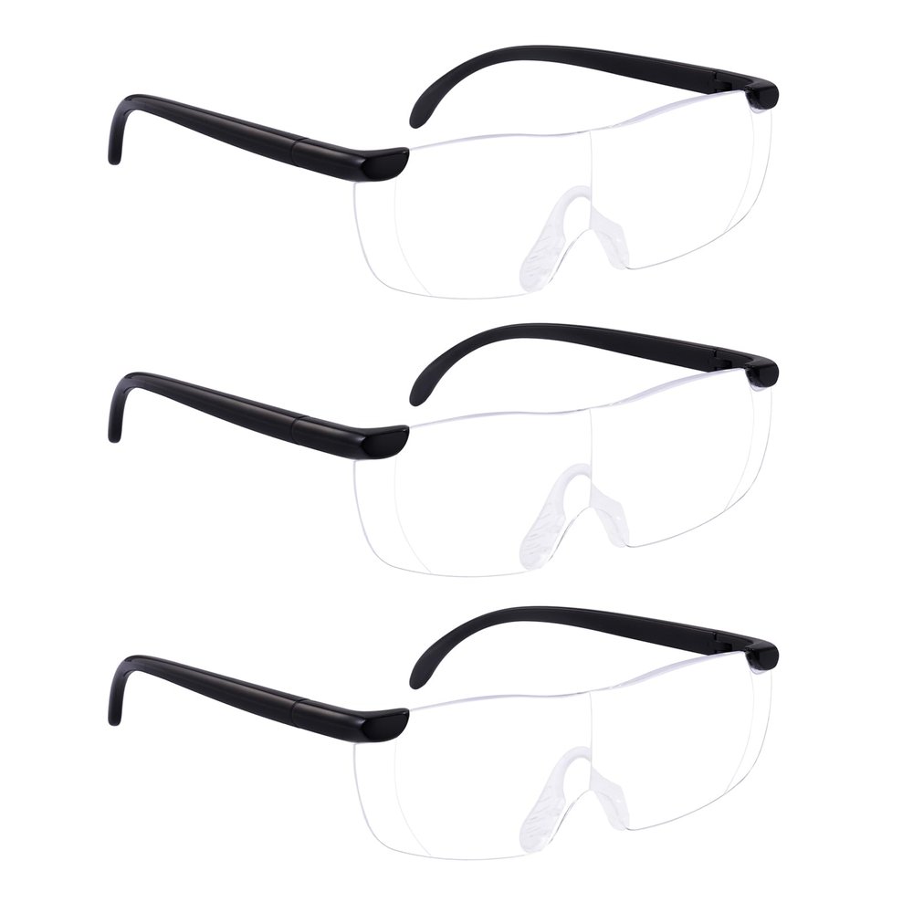 OUSHIUN 3-Pack 200% Magnifying Glasses for Crafts, Sewing, Reading, and Hands-Free Close Work