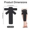 12pcs Precut Kinesiology Tapes for Calf Muscles, Waterproof & Breathable Athletic Calf Support Strips Tape Elastic Sports Tape Stickers for Swelling Muscle Recovery (Black) view 2