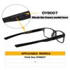 2 Pairs Ear Socks Replacement Temple Sleeves for Oakley Field Day OY8007 Eyeglasses Frame, Silicone Soft Black Ear Tips view 4
