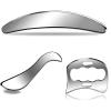 KaiYeA Guasha Tool 3pcs Muscle Fascia Knife Multi-Functional Release Massage Exercise Scraping Gym(D-Shaped) view 2