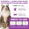 2 PCS L-Lysine Supplement for Cats, Immune & Respiratory Support Liquid with Natural Ingredients, Chicken Flavor Dietary Supplement for Skin, Coat & Eye Health, 2 fl oz view 4