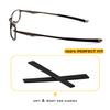 2 Pairs Ear Socks Replacement Temple Sleeves for Oakley Bottle Rocket 4.0 OX3009/Bottle Rocket 2.0 OX3007 Eyeglasses Frame, Silicone Soft Black Ear Tips view 2