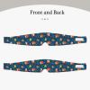 Fall Leaves Flowers Floral Foxes Blue Sleep Eye Mask for Women Men view 2