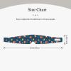 Fall Leaves Flowers Floral Foxes Blue Sleep Eye Mask for Women Men view 3