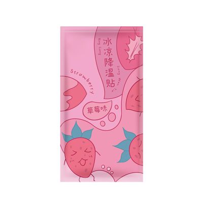 ZJchao 2 Pack Ice Cooling Stickers Physical Cooling Gel Pads for Fever Relief Hot Flashes Phone Cooling Sports Outdoor Activities Non Woven Fabric Multicolor 5 x 12cm (03)