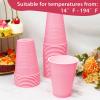 100 Pack Pink Plastic Cups, 16 oz Pink Disposable Cups, pink Solo Cups Heavy Duty for Graduation Baby Shower Birthday Picnic Wedding view 3