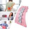 Lumbar Back Stretcher - Back Cracker, Lumbar Support Board, Adjustable 4 Level Traction Massager, Yoga Waist Curved Traction Massager for Spine Discomfort Muscle Relaxation Travel Work Study Elderly view 3
