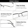 DXYXYO 2 Pack Metal Reading Glasses Blue Light Blocking 2.0 view 4